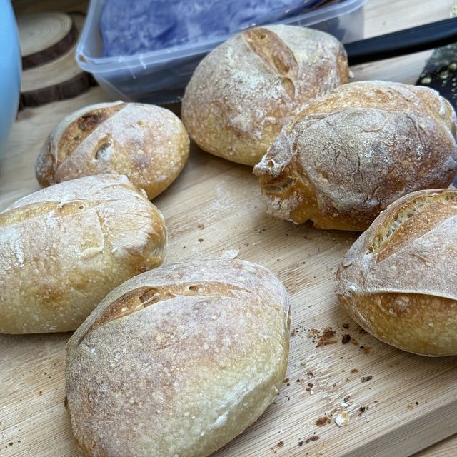 A tray of small rolls