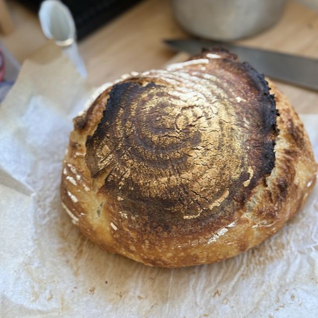 A deep brown dome